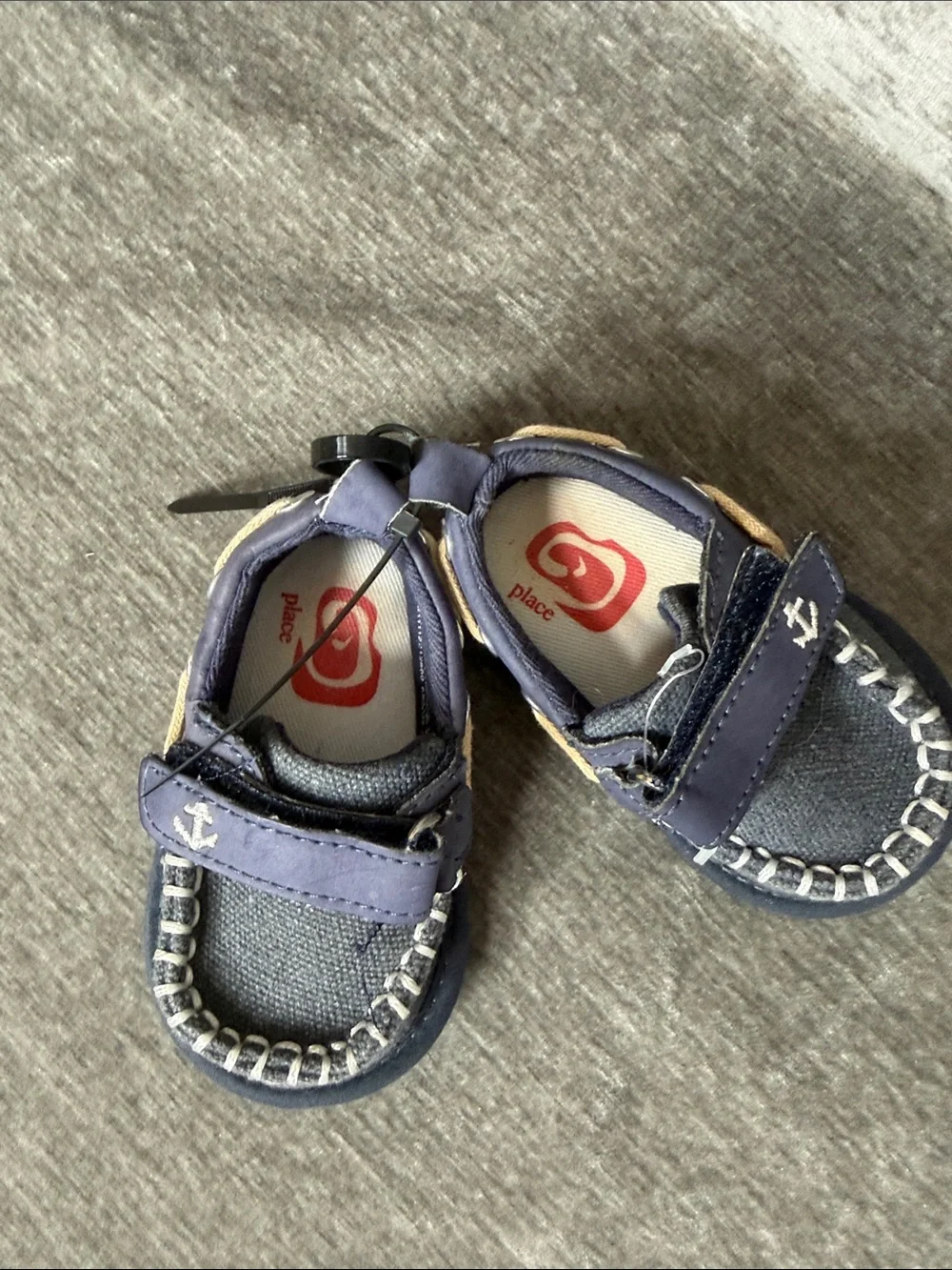 The Childrens Place navy moccasin